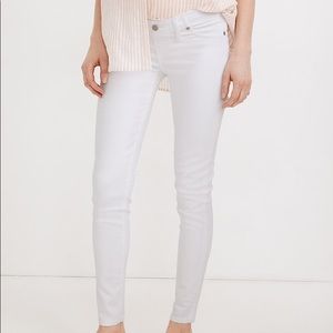Madewell Maternity Side-Panel Skinny Jeans in Pure White